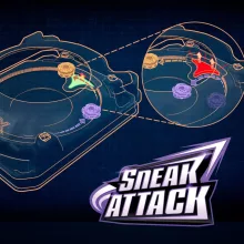 Hasbro Beyblade X Sneak Attack harci aréna 2db pörgettyűvel és kilövővel