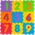   Big Steps 9 darabos számozott habszivacs puzzle játszószőnyeg cipzáros táskában