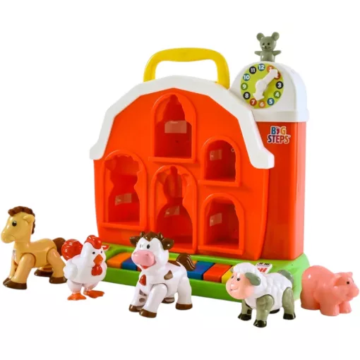 Big Steps zenélő farmház állatfigurákkal és zongorával