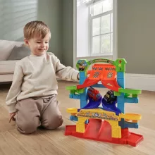 Big Steps autópálya interaktív rendőrautóval és tűzoltóautóval