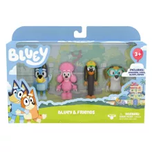 Bluey - Bluey, Snickers, Kokó és Honey figurák