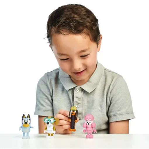 Bluey - Bluey, Snickers, Kokó és Honey figurák