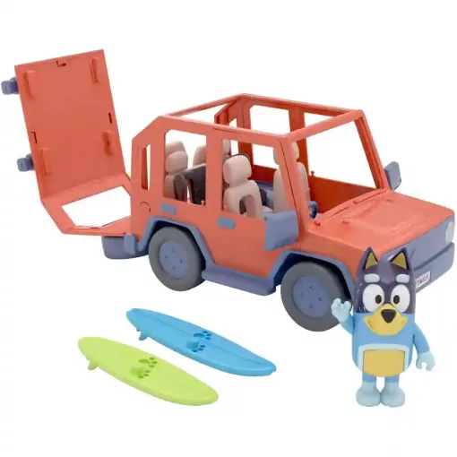 Bluey - Családi autó Csibész figurával