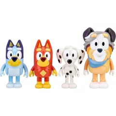 Bluey - Bluey, Rozsdás, Chloe és Calypso figurák