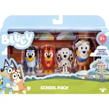 Bluey - Bluey, Rozsdás, Chloe és Calypso figurák