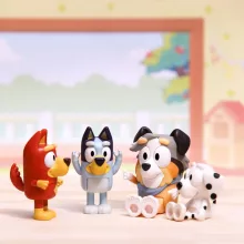 Bluey - Bluey, Rozsdás, Chloe és Calypso figurák