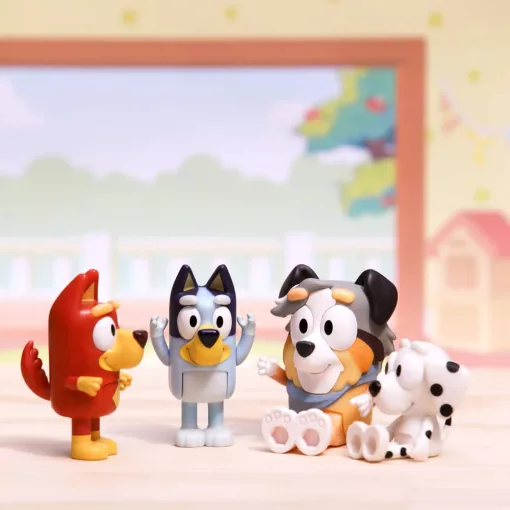 Bluey - Bluey, Rozsdás, Chloe és Calypso figurák