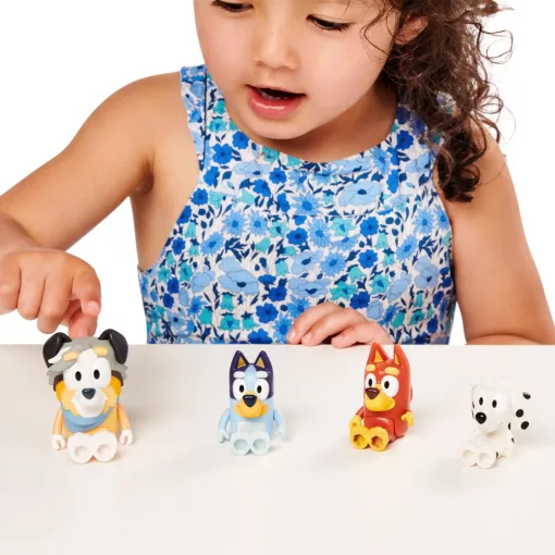 Bluey - Bluey, Rozsdás, Chloe és Calypso figurák
