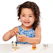 Bluey - Bluey, Rozsdás, Chloe és Calypso figurák