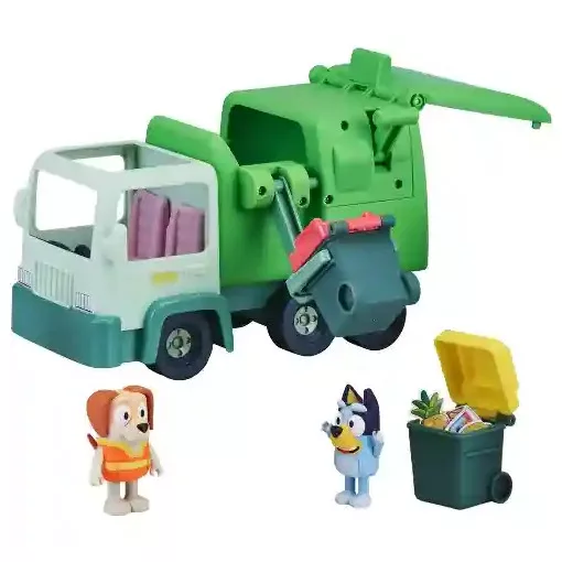 Bluey - Kukásautó Bluey és kukás figurákkal