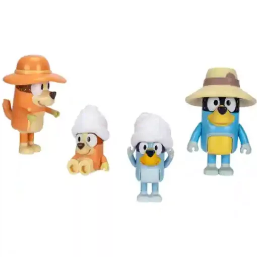 Bluey - Bluey, Bingo, Csibész és Szimat figurák családi nyaralása