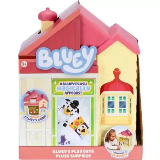 Bluey - Családi házikó meglepetés plüssfigurával