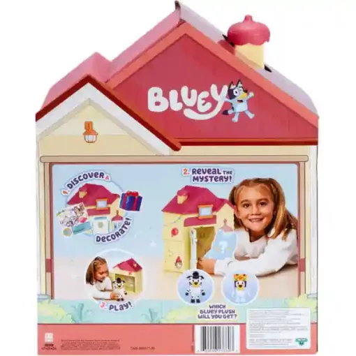 Bluey - Családi házikó meglepetés plüssfigurával