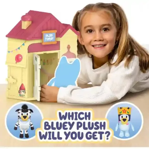 Bluey - Családi házikó meglepetés plüssfigurával