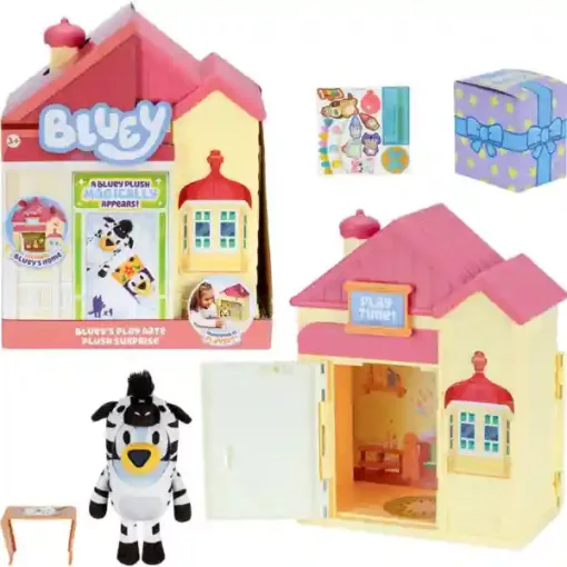 Bluey - Családi házikó meglepetés plüssfigurával