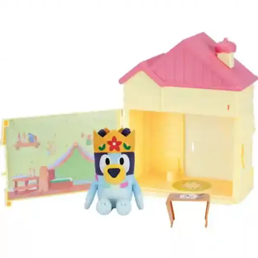Bluey - Családi házikó meglepetés plüssfigurával