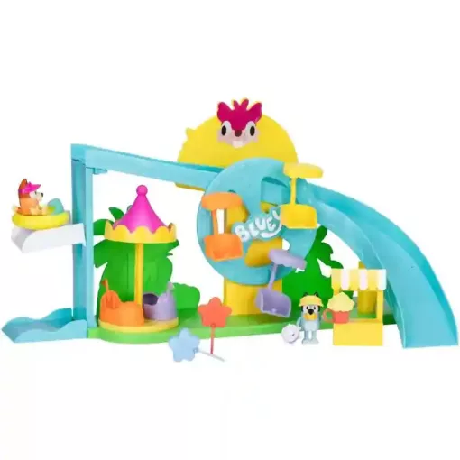 Bluey - Vidámpark játékkészlet Bluey és Bingo figurákkal
