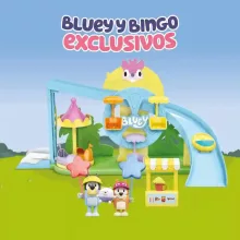 Bluey - Vidámpark játékkészlet Bluey és Bingo figurákkal