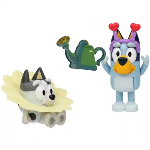 Bluey - Tavaszi kalandok 2db-os figuraszett, Bluey és Gombóc