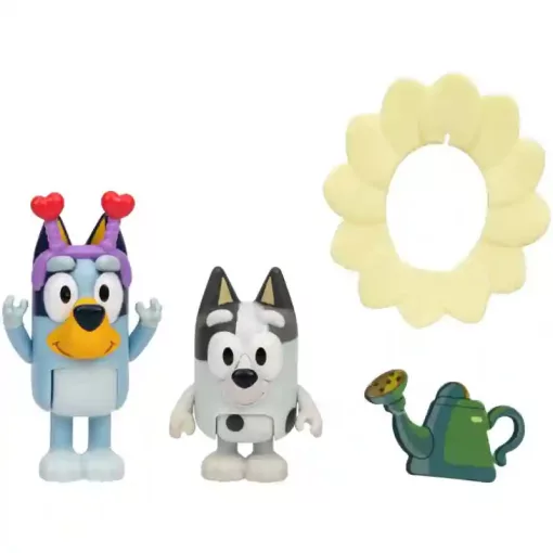 Bluey - Tavaszi kalandok 2db-os figuraszett, Bluey és Gombóc