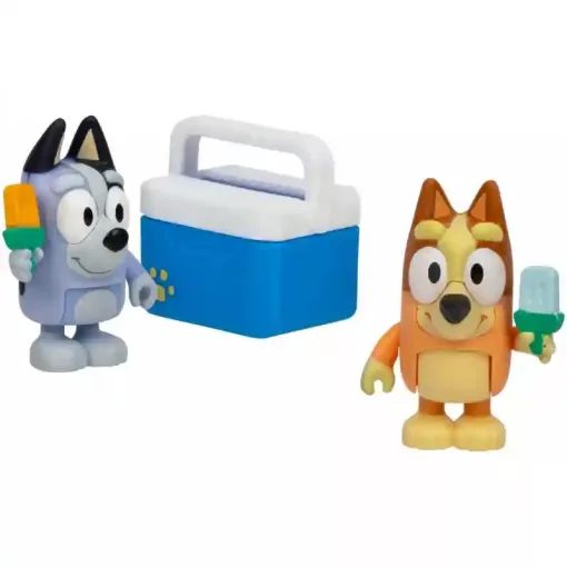 Bluey - Jégkrémes móka 2db-os figuraszett, Bingo és Zokni