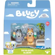 Bluey - Jégkrémes móka 2db-os figuraszett, Bingo és Zokni