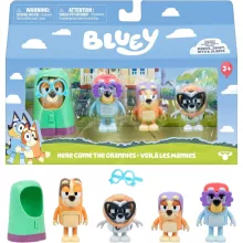 Bluey - Nagyik 4db-os figuraszett (Bluey, Bingo, Gombóc, Szimat)