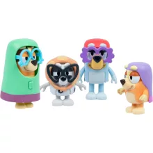 Bluey - Nagyik 4db-os figuraszett (Bluey, Bingo, Gombóc, Szimat)