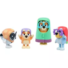 Bluey - Nagyik 4db-os figuraszett (Bluey, Bingo, Gombóc, Szimat)