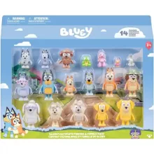 Bluey - Bluey családja és barátai 14db-os figuraszett