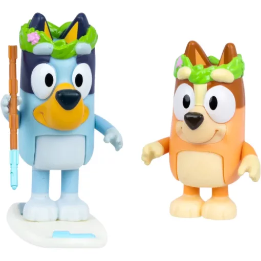 Bluey - Szőnyegsziget 2db-os figuraszett, Bluey és Bingo