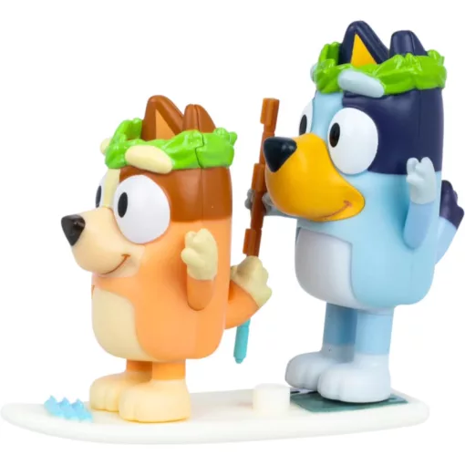 Bluey - Szőnyegsziget 2db-os figuraszett, Bluey és Bingo
