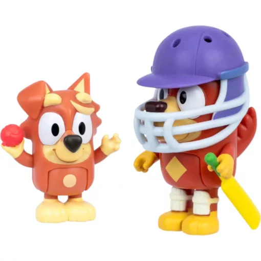 Bluey - Krikett 2db-os figuraszett, Dusty és Rozsdás