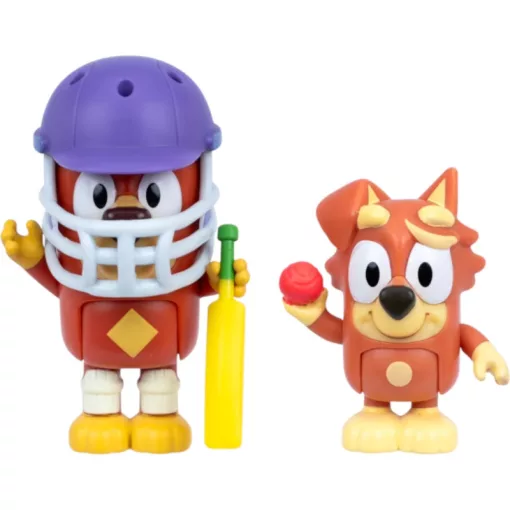 Bluey - Krikett 2db-os figuraszett, Dusty és Rozsdás