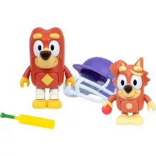 Bluey - Krikett 2db-os figuraszett, Dusty és Rozsdás