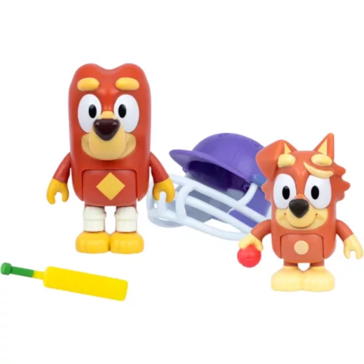 Bluey - Krikett 2db-os figuraszett, Dusty és Rozsdás