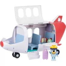 Bluey - Repülőgép Bluey pilóta figurával és kiegészítőkkel