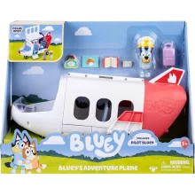 Bluey - Repülőgép Bluey pilóta figurával és kiegészítőkkel
