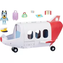 Bluey - Repülőgép Bluey pilóta figurával és kiegészítőkkel