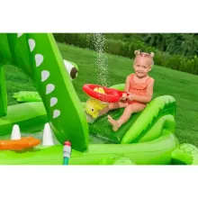 Bestway felfújható aligátoros medence játszótér 234 x 163 x 87 cm