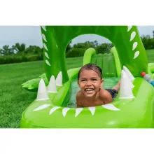 Bestway felfújható aligátoros medence játszótér 234 x 163 x 87 cm