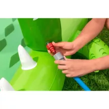 Bestway felfújható aligátoros medence játszótér 234 x 163 x 87 cm