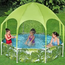 Bestway Panama Steel Pro fémvázas medence vízforgató nélkül árnyékolóval 244 x 51 cm