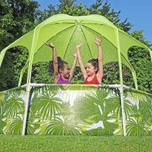 Bestway Panama Steel Pro fémvázas medence vízforgató nélkül árnyékolóval 244 x 51 cm