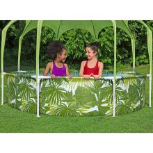 Bestway Panama Steel Pro fémvázas medence vízforgató nélkül árnyékolóval 244 x 51 cm