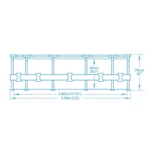 Bestway Bahama Steel Pro fémvázas medence vízforgatóval 366 x 76 cm