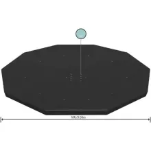 Bestway medence takaró fémvázas vagy puhafalú medencére 305 cm