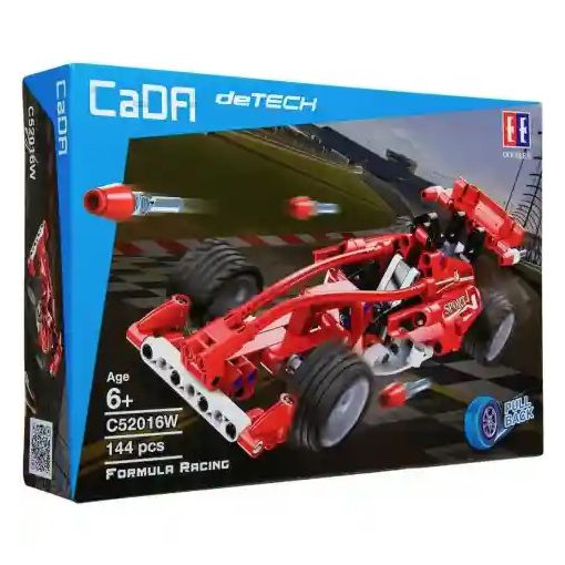 CaDA C52016W Formula Racing hátrahúzós piros versenyautó