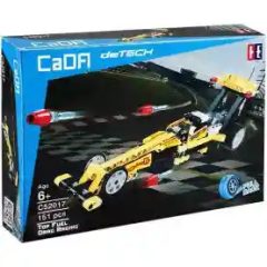   CaDA C52017W Top Fuel Drag Racing hátrahúzós citromsárga versenyautó