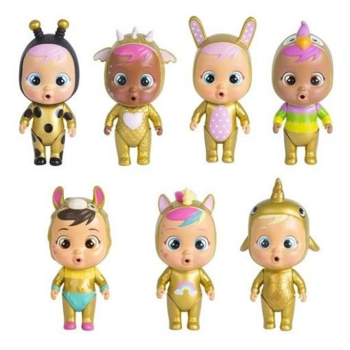 Cry Babies - Meglepetés játékbaba arany színű házikóban kiegészítőkkel